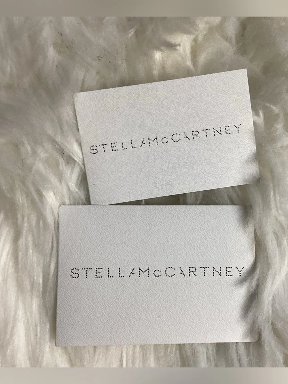 Stella McCartney Raffia Striped Logo Tote